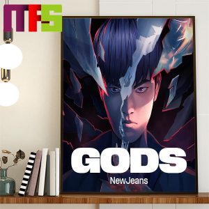 Gods NewJeans League Of Legends Worlds 2023 Anthem On October 4th Home Decor Poster Canvas