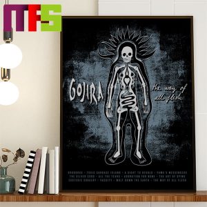 Gojira The Way Of All Flesh TWOAF 15th Anniversary Home Decor Poster Canvas Gojira The Way Of All Flesh TWOAF 15th Anniversary Home Decor Poster Canvas