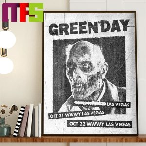 Green Day WWWY Las Vegas On October 21st – 22nd 2023 Home Decor Poster Canvas