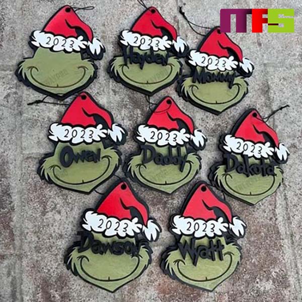 Best Deal for NIUBIKELASI Grinch Face Stickers for Ornaments