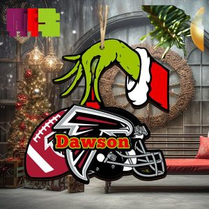 Grinch Hand Stole Atlanta Falcons NFL Christmas Tree Decorations Unique Personalized Xmas Ornament