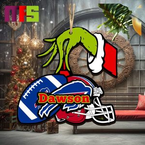 Grinch Hand Stole Buffalo Bills NFL Christmas Tree Decorations Unique Personalized Xmas Ornament