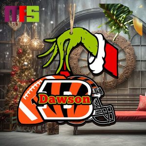 Grinch Hand Stole Cincinnati Bengals NFL Christmas Tree Decorations Unique Personalized Xmas Ornament