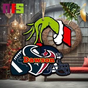 Grinch Hand Stole Houston Texans NFL Christmas Tree Decorations Unique Personalized Xmas Ornament