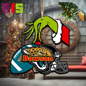 Grinch Hand Stole Jacksonville Jaguars NFL Christmas Tree Decorations Unique Personalized Xmas Ornament