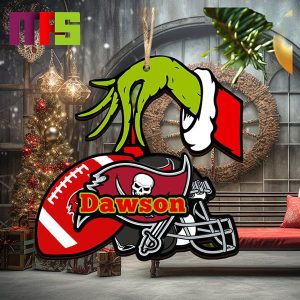 Grinch Hand Stole Tampa Bay Buccaneers NFL Christmas Tree Decorations Unique Personalized Xmas Ornament