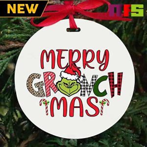 Grinch Merry Grinchmas Candy Cane Christmas Tree Decorations 2023 Unique Xmas Ornament