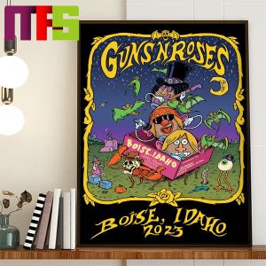 Guns N Roses Boise Idaho At Ford Idaho Center Arena October 22nd 2023 Home Decor Poster Canvas
