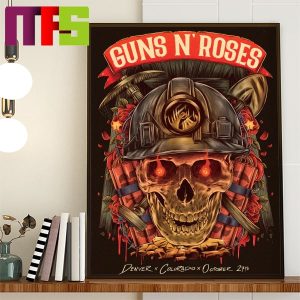 Guns N Roses Denver Colorado On October 27th 2023 Home Decor Poster Canvas