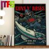 Guns N Roses October 14th 2023 At Seattle WA Kraken Monster Home Decor Poster Canvas