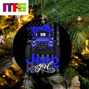 Halloween Blue Jeep Christmas Tree Decorations 2023 Circle Unique Xmas Ornament Halloween Blue Jeep Christmas Tree Decorations 2023 Circle Unique Xmas Ornament
