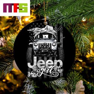 Halloween White Jeep Christmas Tree Decorations 2023 Circle Unique Xmas Ornament Halloween White Jeep Christmas Tree Decorations 2023 Circle Unique Xmas Ornament