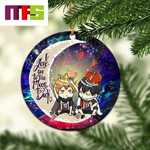 Hinata And Tobio haikyuu I Love You To The Moon And Back Christmas Tree Decorations 2023 Ornament