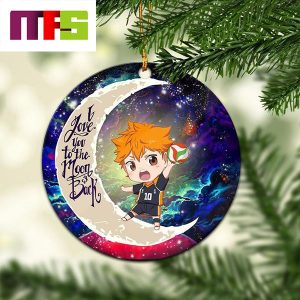 Hinata Haikyuu I Love You To The Moon And Back Christmas Tree Decorations 2023 Ornament