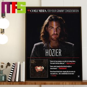 Hozier For Consideration Banner For The 2024 Grammys Home Decor Poster Canvas