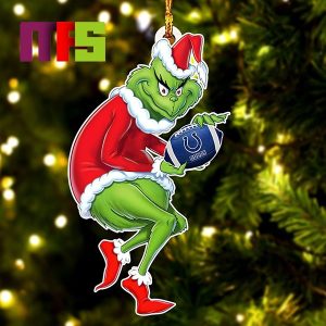 Indianapolis Colts NFL Grinch Stole Christmas Tree Decorations Unique Custom Shape Xmas Ornament