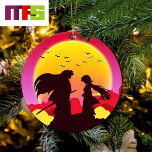 Inuyahsa Sunset Christmas Tree Decorations 2023 Unique Ceramic Xmas Ornament