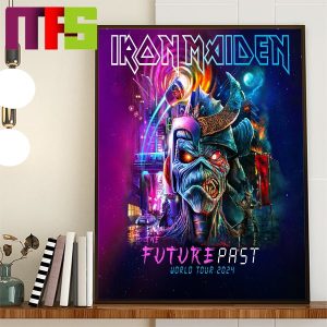 Iron Maiden The Future Past World 2024 Tour Poster Canvas