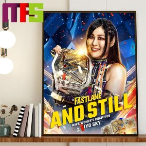 Iyo Sky Still WWE Women Champion WWE Fastlane Home Decor Poster Canvas
