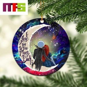 Jack And Sally Nightmare Before Christmas I Love You To The Moon And Back Christmas Tree Decorations 2023 Ornament