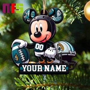 Jacksonville Jaguars NFL Mickey Disney Christmas Tree Decorations Unique Custom Name Xmas Ornament