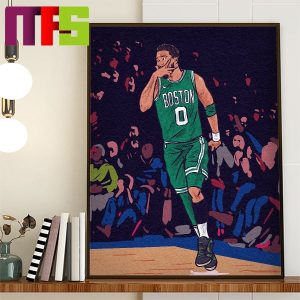 Jayson Tatum And Boston Celtics Take Down New York Knicks At MSG Home Decor Poster Canvas