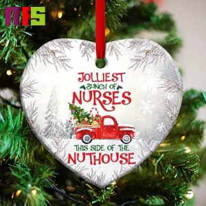 Jolliest Bunch Of Nurse Christmas Tree Decorations 2023 Unique Custom Shape Xmas Ornament Jolliest Bunch Of Nurse Christmas Tree Decorations 2023 Unique Custom Shape Xmas Ornament