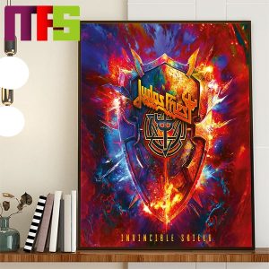 Judas Priest New Single Invincible Shield On October 13th 2023 Home Decor Poster Canvas