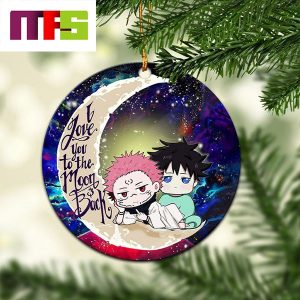 Jujutsu Kaisen Megumi And Sukuna I Love You To The Moon And Back Christmas Tree Decorations 2023 Ornament