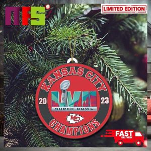 Kansas City Chiefs LVII Super Bowl  Champions Christmas Tree Decorations Xmas Ornament