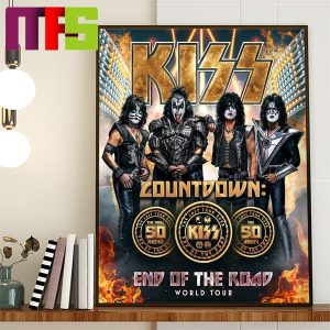 Kiss End Of The Road World Tour The Last Tour Ever The Final 50 Shows The 50th Anniversary Home Decor Poster Canvas