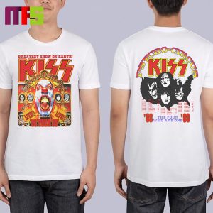Kiss The Four Who Are The One Psycho Circus Greatest Show On Earth 98 99 Tour Two Sided Classic T-Shirt