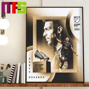 LAFC Denis Bouanga Collects 2023 Golden Boot MLS Home Decor Poster Canvas