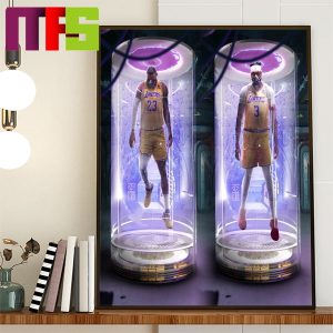 LeBron James And Anthony Davis Of Los Angeles Lakers In The Lab Are Ready For New NBA Season Home Decor Poster Canvas