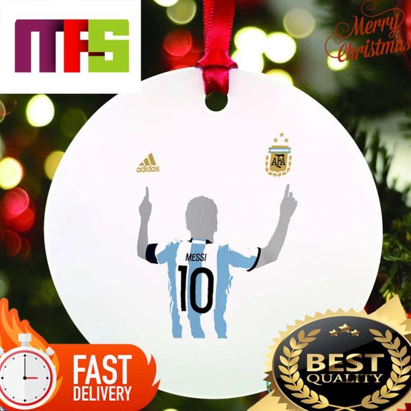 Lionel Messi Argentina National Team 2022 Winners Celebration Christmas Tree Ornaments 2023