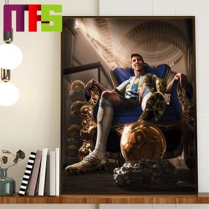 Lionel Messi Wins 2023 Ballon d’Or Artwork Home Decoration Poster Canvas