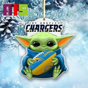 Los Angeles Chargers NFL Baby Yoda Star Wars Christmas Tree Decorations Unique Custom Shape Xmas Ornament