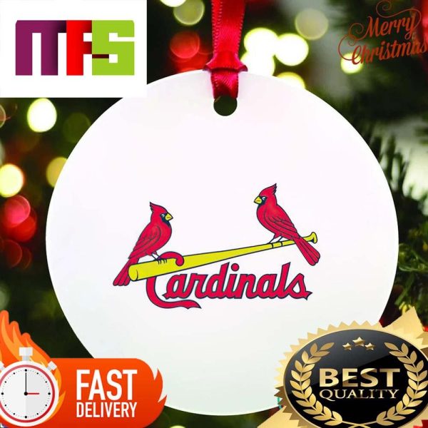 MLB Louis Cardinals Big Logo On White Background Custom Christmas Ornaments 2023