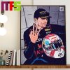 Max Verstappen Is Three Time World Champion Home Decor Poster Canvas