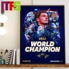Max Verstappen Is Three Time World Champion F1 Artwork Home Decor Poster Canvas