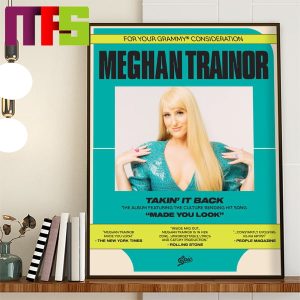 Meghan Trainor For Consideration Banner For The 2024 Grammys Home Decor Poster Canvas Meghan Trainor For Consideration Banner For The 2024 Grammys Home Decor Poster Canvas