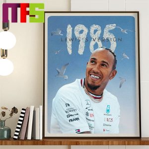 Mercedes AMG Petronas F1 Team 1985 Lewis Hamilton Version Home Decor Poster Canvas