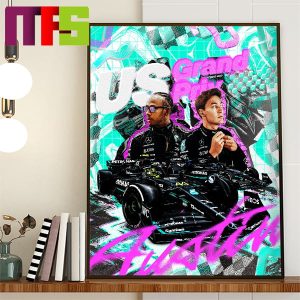 Mercedes AMG Petronas F1 Team At US GP Keep Austin Weird Home Decor Poster Canvas