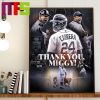 Miguel Cabrera Gracias Miggy For A Fantastic Career In MLB Home Decor Poster Canvas