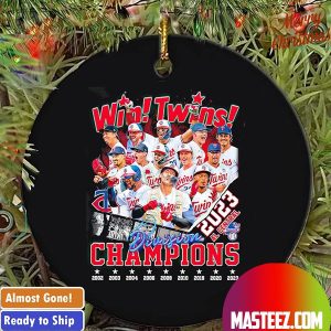 Minnesota Twins AL Central Division Champions 2023 Christmas Tree Decorations Xmas Ornament