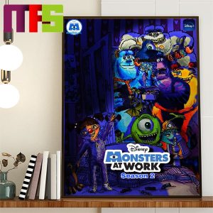 Monsters At Work Season 2 On Disney Plus Fan Art Artwork Home Decor Poster Canvas