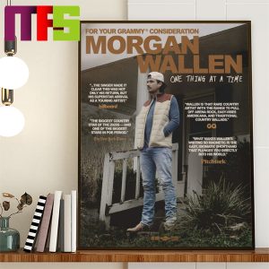 Morgan Wallen For Consideration Banner For The 2024 Grammys Home Decor Poster Canvas