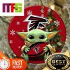 NFL Baltimore Ravens With Baby Yoda Funny Custom Christmas Tree Ornaments 2023