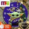 NFL Atlanta Falcons With Baby Yoda Funny Custom Christmas Tree Ornaments 2023