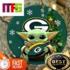 NFL Detroit Lions With Baby Yoda Funny Custom Christmas Tree Ornaments 2023